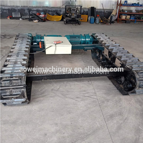 Cheap rubber or steel crawler robot car vehicle chassis undercarriage system agriculture farm home machines use